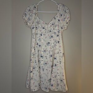 No Boundaries Floral White Dress Country